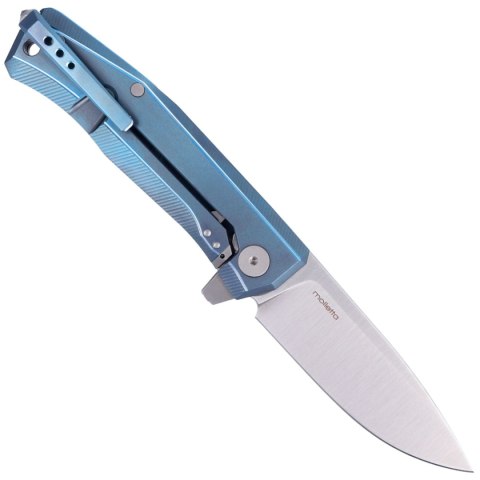 Nóż składany LionSteel Myto Blue Titanium, Satin M390 by Molletta (MT01 BL) LionSteel