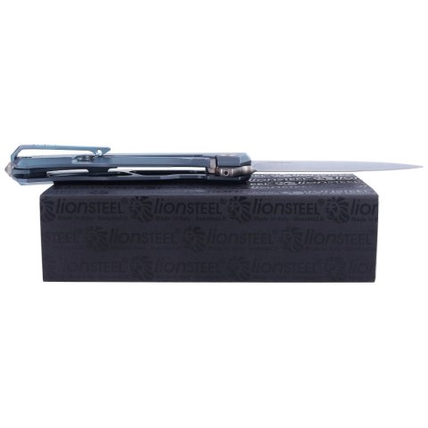 Nóż składany LionSteel Myto Blue Titanium, Satin M390 by Molletta (MT01 BL) LionSteel