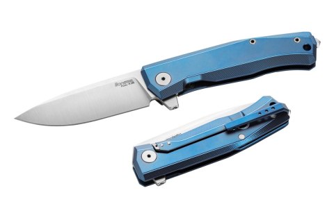 Nóż składany LionSteel Myto Blue Titanium, Satin M390 by Molletta (MT01 BL) LionSteel