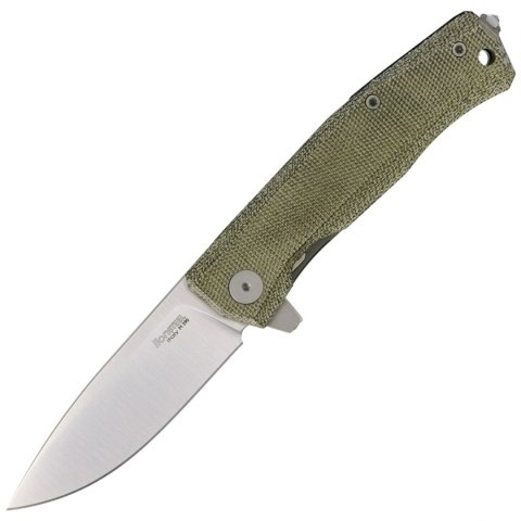 Nóż składany LionSteel Myto, Green Canvas Micarta, Satin M390 by Michele Pensato (MT01 CVG) LionSteel