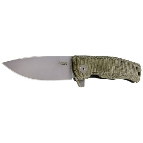 Nóż składany LionSteel Myto, Green Canvas Micarta, Satin M390 by Michele Pensato (MT01 CVG) LionSteel