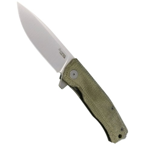 Nóż składany LionSteel Myto, Green Canvas Micarta, Satin M390 by Michele Pensato (MT01 CVG) LionSteel