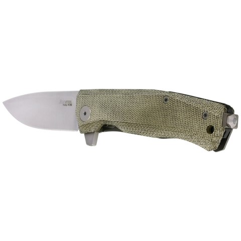 Nóż składany LionSteel Myto, Green Canvas Micarta, Satin M390 by Michele Pensato (MT01 CVG) LionSteel