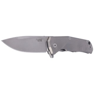 Nóż składany LionSteel T.R.E. Grey Titanium/Blue Ti, Stonewashed M390 by Molletta (TRE BL) LionSteel