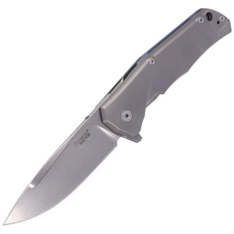Nóż składany LionSteel T.R.E. Grey Titanium/Blue Ti, Stonewashed M390 by Molletta (TRE BL) LionSteel