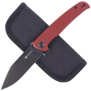 Nóż składany Sencut Brazoria Burgundy G10, Black Stonewashed D2 (SA12C) Sencut by We Knife