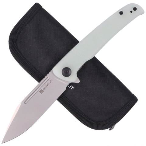 Nóż składany Sencut Brazoria Natural G10, Silver Bead Blasted D2 (SA12B) Sencut by We Knife