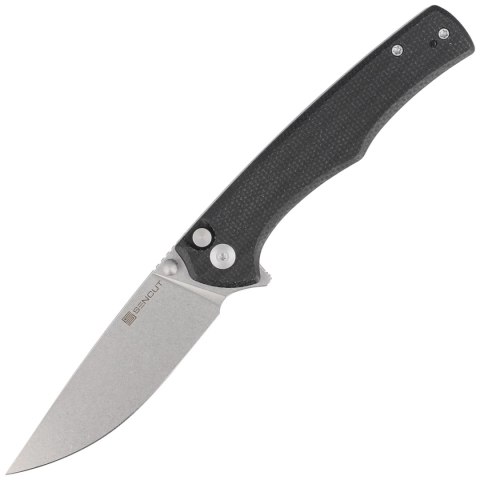 Nóż składany Sencut Crowley Black Micarta, Stonewashed D2 (S21012-2) Sencut by We Knife