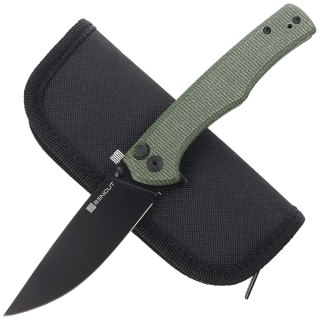 Nóż składany Sencut Crowley Green Micarta, Black Stonewashed D2 (S21012-3) Sencut by We Knife