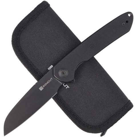 Nóż składany Sencut Kyril Black G10, Black Stonewashed 9Cr18MoV by Ferrum Forge Knife Works (S22001-1) Sencut by We Knife