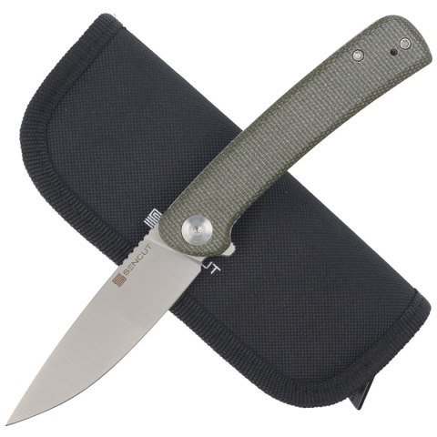 Nóż składany Sencut Neches Green Micarta, Satin 10Cr15CoMoV (SA09C) Sencut by We Knife