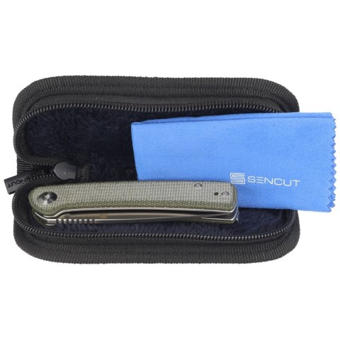 Nóż składany Sencut Neches Green Micarta, Satin 10Cr15CoMoV (SA09C) Sencut by We Knife