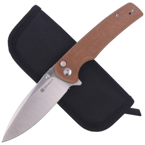 Nóż składany Sencut Sachse Brown Micarta, Satin 9Cr18MoV (S21007-3) Sencut by We Knife