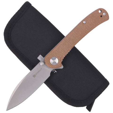 Nóż składany Sencut Scepter Brown Micarta, Stonewashed 9Cr18MoV (SA03D) Sencut by We Knife