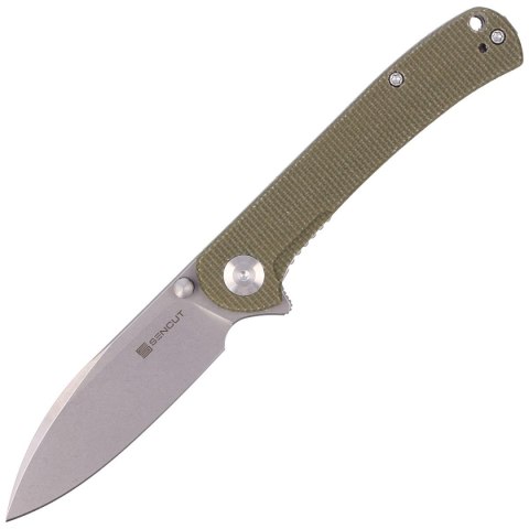 Nóż składany Sencut Scepter Olive Micarta, Stonewashed 9Cr18MoV (SA03E) Sencut by We Knife