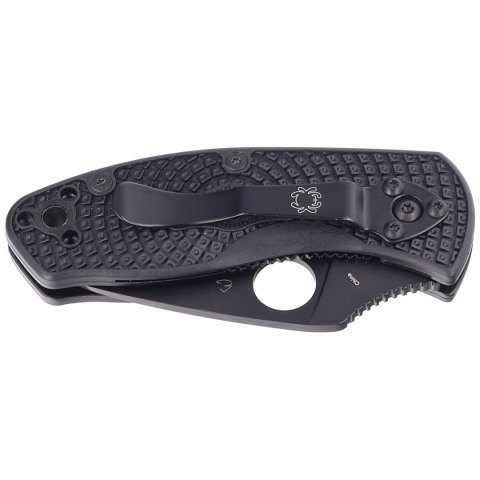 Nóż składany Spyderco Ambitious Black FRN, Black Blade 8Cr13MoV (C148PBBK) Spyderco Inc.