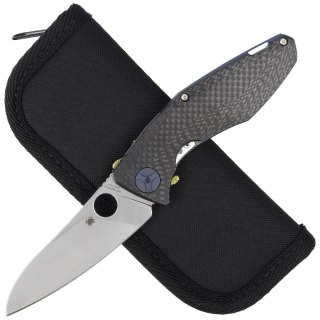Nóż składany Spyderco Drunken Carbon Fiber / Titanium, Satin CPM S90V Plain by Dmitry Sinkevich (C235CFTIP) Spyderco Inc.