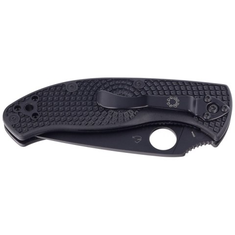 Nóż składany Spyderco Tenacious Lightweight Black FRN, Black Combo 8Cr13MoV by Eric Glesser (C122PSBBK) Spyderco Inc.