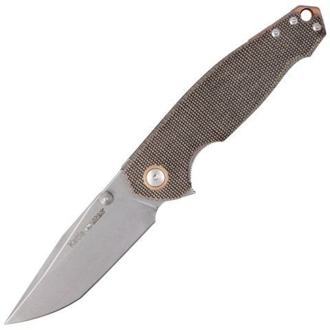 Nóż składany Viper Katla Green Canvas Micarta, Stonewashed M390 by Jesper Voxnæs (V5982CG) Viper by Tecnocut