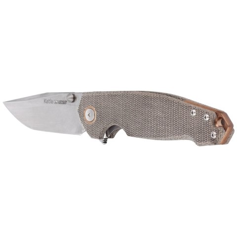 Nóż składany Viper Katla Green Canvas Micarta, Stonewashed M390 by Jesper Voxnæs (V5982CG) Viper by Tecnocut