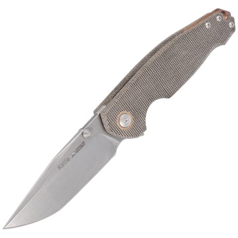 Nóż składany Viper Katla Green Canvas Micarta, Stonewashed M390 by Jesper Voxnæs (V5982CG) Viper by Tecnocut