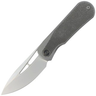 Nóż składany WE Knife Baloo Grey Titanium / Dark Green Micarta, Silver Bead Blasted CPM 20CV by Ostap Hel (WE21033-4) WE Knife