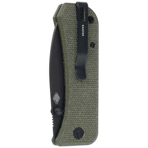 Nóż składany WE Knife Banter Green Micarta, Black Stonewashed CPM S35VN by Ben Petersen (2004J) WE Knife