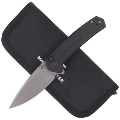 Nóż składany WE Knife Culex Black Titanium, Silver Bead Blasted CPM 20CV (WE21026B-3) WE Knife