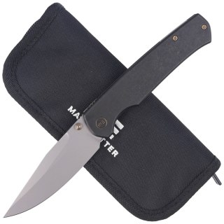 Nóż składany WE Knife Evoke Black Titanium, Silver Bead Blasted CPM 20CV by Ray Laconico (WE21046-1) WE Knife