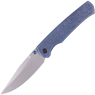 Nóż składany WE Knife Evoke Blue Titanium, Silver Bead Blasted CPM 20CV by Ray Laconico (WE21046-3) WE Knife
