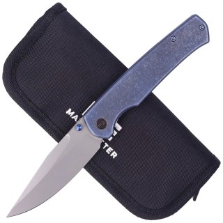 Nóż składany WE Knife Evoke Blue Titanium, Silver Bead Blasted CPM 20CV by Ray Laconico (WE21046-3) WE Knife