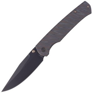 Nóż składany WE Knife Evoke Tiger Stripe Titanium, Black Stonewash CPM 20CV by Ray Laconico (WE21046-4) WE Knife