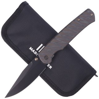 Nóż składany WE Knife Evoke Tiger Stripe Titanium, Black Stonewash CPM 20CV by Ray Laconico (WE21046-4) WE Knife