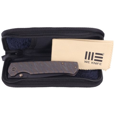 Nóż składany WE Knife Evoke Tiger Stripe Titanium, Black Stonewash CPM 20CV by Ray Laconico (WE21046-4) WE Knife