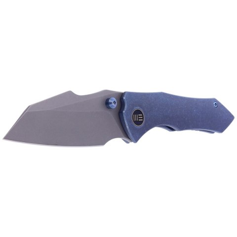 Nóż składany WE Knife High-Fin Blue Titanium, Gray Stonewashed CPM 20CV by Gavko Knives (WE22005-3) WE Knife