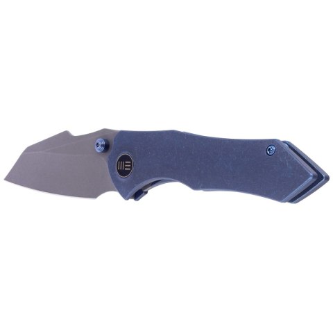Nóż składany WE Knife High-Fin Blue Titanium, Gray Stonewashed CPM 20CV by Gavko Knives (WE22005-3) WE Knife