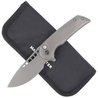 Nóż składany WE Knife Mini Malice Gray Titanium, Gray Stonewash CPM 20CV by Ferrum Forge (WE054BL-2) WE Knife