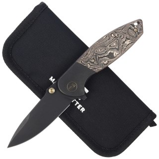 Nóż składany WE Knife Nitro Mini Black Titanium / Copper Foil Carbon Fiber, Black Stonewashed CPM 20CV by Peter Carey (WE22015-2 WE Knife