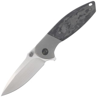 Nóż składany WE Knife Nitro Mini Gray Titanium / Marble Carbon Fiber, Satin CPM 20CV by Peter Carey (WE22015-1) WE Knife