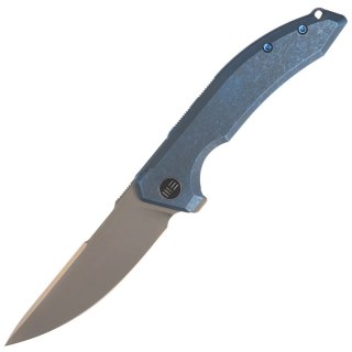 Nóż składany WE Knife Quixotic Blue Titanium, Silver Bead Blasted CPM 20CV (WE21016-3) WE Knife