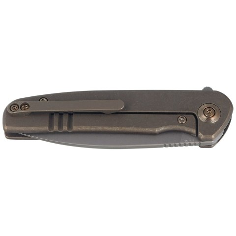 Nóż składany WE Knife Shakan LE No 083/210 Bronze Titanium, Gray Stonewashed CPM 20CV (WE20052B-2) WE Knife