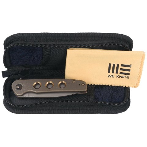 Nóż składany WE Knife Shakan LE No 083/210 Bronze Titanium, Gray Stonewashed CPM 20CV (WE20052B-2) WE Knife