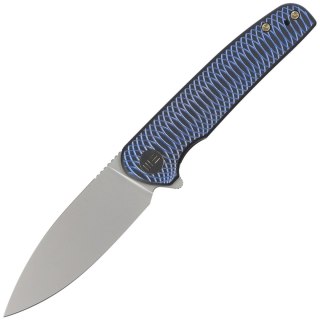 Nóż składany WE Knife Shakan LE No 198/310 Blue Satin Polished Patterned Titanium, Silver Bead Blasted CPM 20CV (WE20052C-1) WE Knife