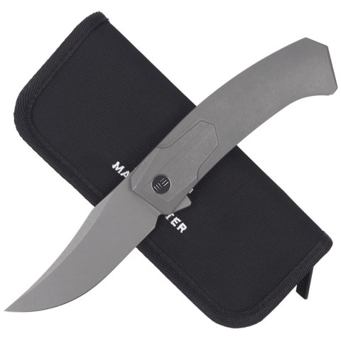 Nóż składany WE Knife Shuddan Gray Titanium, Gray Stonewashed CPM 20CV by Rafal Brzeski (WE21015-4) WE Knife