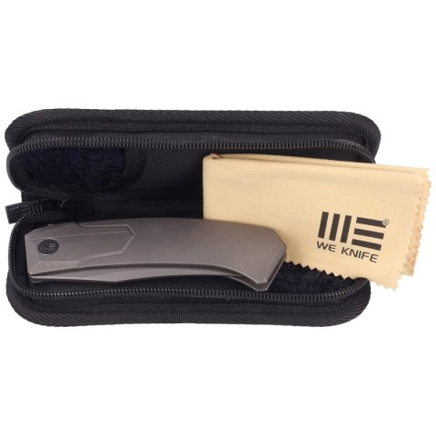 Nóż składany WE Knife Shuddan Gray Titanium, Gray Stonewashed CPM 20CV by Rafal Brzeski (WE21015-4) WE Knife