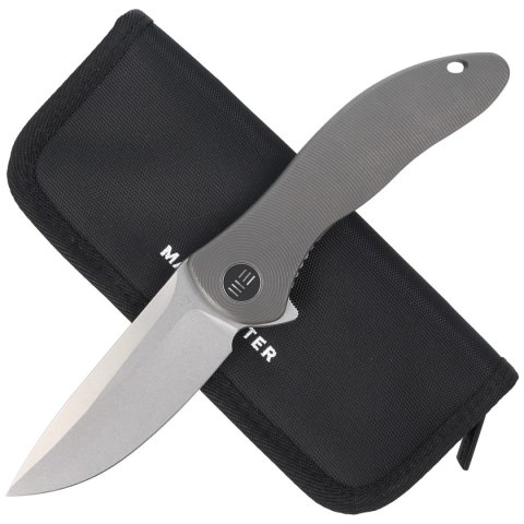 Nóż składany WE Knife Synergy2v2 Gray Titanium, Stonewashed CPM 20CV by Jim O'Young (WE18046D-1) WE Knife