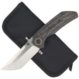 Nóż składany WE Knife Thug XL Shredded Carbon Fiber / Gray Titanium, Satin CPM 20CV by Matthew Christensen (WE20028E-1) WE Knife