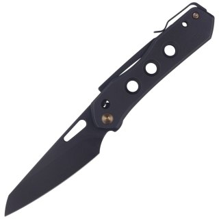 Nóż składany WE Knife Vision R Black Titanium, Black Stonewashed CPM 20CV by Snecx Tan (WE21031-2) WE Knife