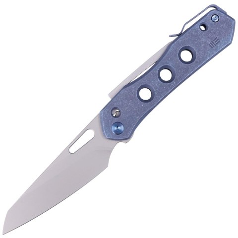 Nóż składany WE Knife Vision R Blue Titanium, Silver Bead Blasted CPM 20CV by Snecx Tan (WE21031-3) WE Knife