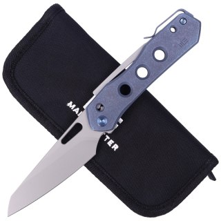 Nóż składany WE Knife Vision R Blue Titanium, Silver Bead Blasted CPM 20CV by Snecx Tan (WE21031-3) WE Knife